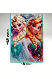  Sticker Yapıştırma Frozen Elsa Frozen Çıkartmaları (8 Adet 4* 6 cm) & (2 Adet 8*12 cm) Yapıştırma