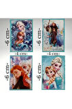  Sticker Yapıştırma Frozen Elsa Frozen Çıkartmaları (8 Adet 4* 6 cm) & (2 Adet 8*12 cm) Yapıştırma
