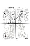 Frozen Boyama Kitabı 20 Stickerlı Arka Kapak Kesilerek Maskeli & Çift Taraflı Frozen Folyo Balon