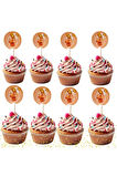 Ayıcık Sevimli Ayı Pasta Kürdanı Doğum Günü Pasta Süsleme Cupcake Kürdan Süsü 20 Adet