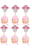 Flamingo Temalı Doğum Günü Cupcake & Pasta Süsleme Kürdanı Flamingo 16 Adet 4 cm