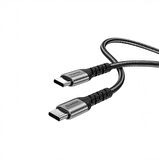 Sharge Örgülü USB-C to USB-C 240W Hızlı Şarj Kablosu