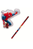 Spıderman Örümcek Adam Resimli Siyah Kurşun Kalem & Spıderman Kalem Başlığı (Portatif Başlık)2 Parça