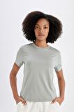 DeFactoFit Standart Fit Bisiklet Yaka Sporcu Basic Düz Kısa Kollu Tişört D2296AX24AUKH418