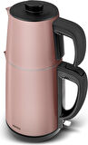 Karaca Gastro Dem 2 in 1 Çelik Inox Çay Makinesi ve Su Isıtıcı Rosegold
