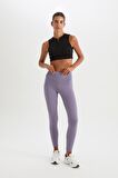 DeFactoFit Yüksek Bel Beli Saran Esnek Basic Düz Sporcu Tayt B4147AX25SPPR505