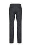 Lacivert Desenli Slim Fit Kumaş Pantolon | 42