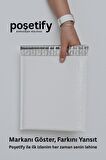 Balonlu Beyaz Kargo Poşeti 18x23+5 cm | 140 gr Bantlı Patpatlı Kargo Poşeti | 5’li E-Ticaret Poşeti