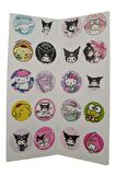  Boyama Kitabı Stickerli Kuromi Boyanacak Sayfa Sayısı 16