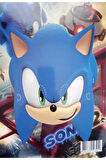Sonic Boyama Kitabı Stickerlı & Arka Kapak Kesilerek Maskeli ,16 sayfa Boyanacak Sayfalı