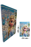  Frozen Temalı Elsa Karlar Ülkesi Kalın Kaliteli Parlak Kapak Çizgili Günlük Defter,not Defteri