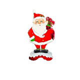 Orta Boy Noel Baba Folyo Balon 120*68 cm Yeni Yıl Temalı Dekor Ayaklı Yerde Durabilen Noel Balonu