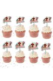 İyiki Doğdun Bebek Cupcake Karton Pasta Süsü Doğum Günü Pasta Süsleme Ebatı 6 Cm *6 Cm
