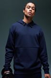 DeFactoFit Standart Fit Bisiklet Yaka Skuba Dalgıç Kumaş Sporcu Sweatshirt B4757AX24SPNV146