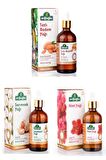 Arifoğlu 3 lü Set Badem Yağı - Hint Yağı - Sarımsak Yağı (100 ml x 3)