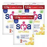 SMA Optipro 2 Prebiyotik Devam Sütü 3 x 1200 gr