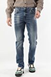 Erkek Regular Fit Jean Pantolon Mavi