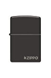 Zippo Çakmak Logolu Ebony Parlak Siyah 24756zl