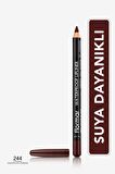 Flormar Suya Dayanıklı Dudak Kalemi (KAHVE) - Waterproof Lipliner - 244 Chocolate Fondue - 8690604567591