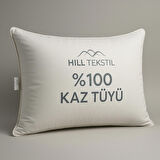 HILL TEKSTİL50X70 ELIZZA KAZ TÜYÜ YASTIK - BİYELİ