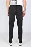 Erkek Siyah Straight Fit Jean Pantolon