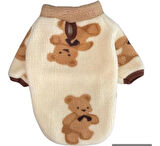 Gedyco Bear Premium Peluş Orta Irk Köpek Sweatshirtü (8 kg-20 kg arası köpeklere uygundur)