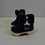 UNISEX ÇOCUK KAYMAZ TABAN TÜY DETAYLI BOT 