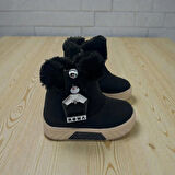 UNISEX ÇOCUK KAYMAZ TABAN TÜY DETAYLI BOT 