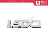 Renault Dacia Sandero Logan MK1 848900044R İçin Krom 1 5DCI Arka Bagaj Logo Amblem Monogram Yazısı 