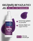 BEGISUN Diş Beyazlatma Jeli 50 ml – V34 & 4D PAP Teknolojili, Sarı Ton Giderici, Hızlı Parlaklık