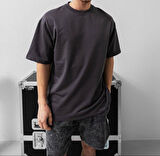 OVERSIZE ÖZEL DİKİM TEK RENK TİŞÖRT - MANKEN ÜST DÜZEY SPOR TİŞÖRT