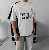 OVERSIZE REAL SİYAH BEYAZ TSHIRT - SİYAH BEYAZ KALİTELİ LİKRALI PENYE TİŞÖRT