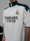 OVERSIZE MADRİD FERMUAR YAKA TİŞÖRT - REAL T-SHIRT FERMUAR YAKA TENİS TİŞÖRT