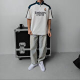 OVERSIZE MADRİD FERMUAR YAKA TİŞÖRT - REAL T-SHIRT FERMUAR YAKA TENİS TİŞÖRT