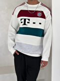 BAYERN M OVERSİZE ŞARDONLU PENYE SWEAT - B MUNİH 3 İPLİK ŞARDONLU SWEATSHIRT