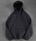 OVERSIZE KALİTE KAPÜŞONLU SWEATSHIRT - %100 KOMPAKT PENYE ŞARDONLU SWEATSHIRT