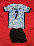 3 ADET TİŞÖRT ŞORT - CR7 ÇOCUK ALT ÜST TAKIM 3 SET - 3 TİŞÖRT 3 ŞORT
