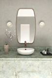 Fawdecor Berlin Dekoratif Duvar Aynası Gold 51 x 90 Cm