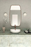Fawdecor Berlin Dekoratif Duvar Aynası Gold 74 x 130 Cm
