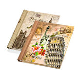 Kendinden Yapışkanlı Nostaljik Fotoğraf Albüm 24x29 Cm pisa