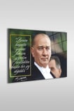 Atatürk Özel Tasarım 11 Yatay Cam Tablo