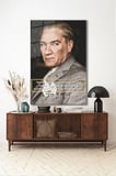 Atatürk Özel Tasarım 1 Dikey Cam Tablo