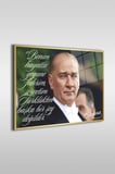 Atatürk Özel Tasarım 12 Yatay Cam Tablo