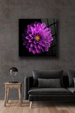 Mor Lotus Cam Tablo | Hediyelik, Dekoratif, Ofis, Mutfak