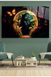 Butterflies Cam Tablo, Dekoratif Cam Tablo