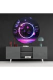 Neon Daire Cam Tablo | Hediyelik, Dekoratif, Ofis, Mutfak