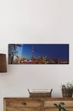 Işıklar İçinde Şehir Panoramik Cam Tablo, Temperli ve Rodajlı Dayanıklı Cam