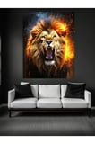 Neon Aslan Cam Tablo Ev Dekorasyon,balkon Dekorasyonu,dekoratif,duvar Tablo,mutfak Tablo