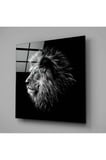 Aslan Cam Tablo No:3005 | Hediyelik, Dekoratif, Ofis, Mutfak