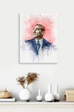 Atatürk Suluboya Cam Tablo